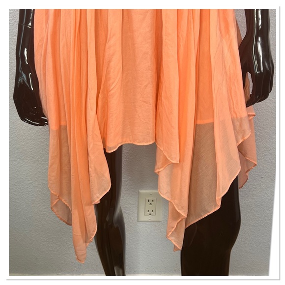 Guess Twisted Tank Dress Handkerchief Hem Racerback Lace Sz 6 NWT - Picture 5 of 9